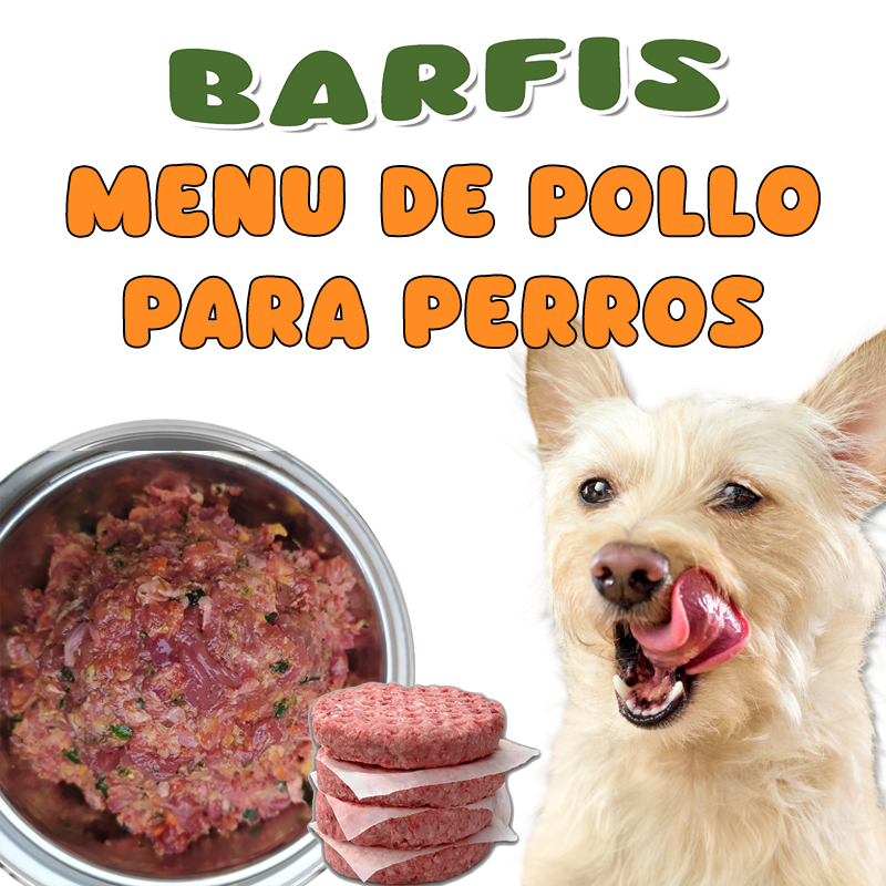 Menu BARF de Pollo Para Perros
