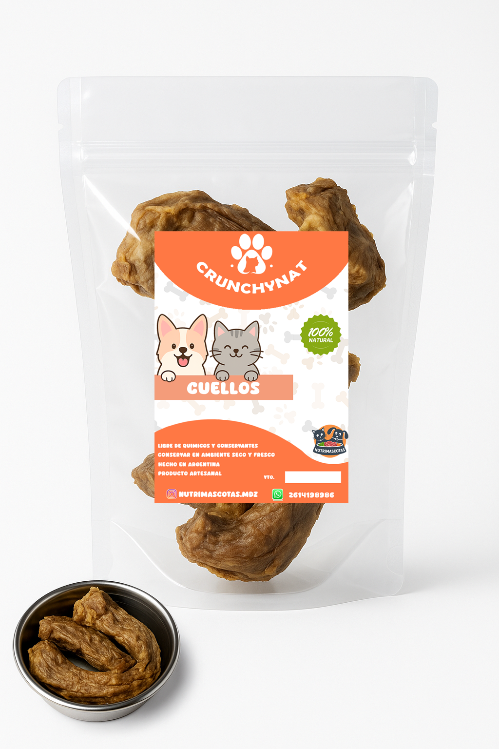 Cuellos de Pollo Deshidratados